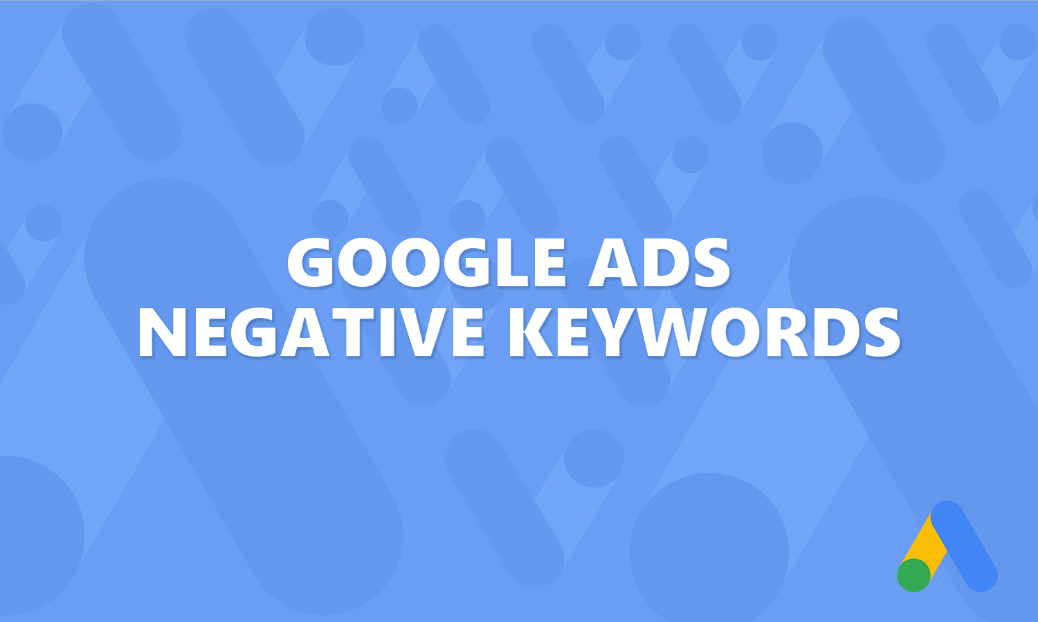 negative keywords in google ads